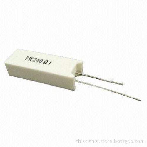 Cement resistors, space-saving, RoHS Directive-compliant